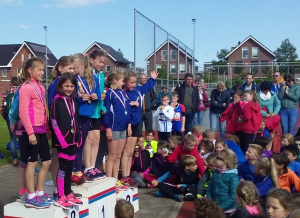 Pupillen op podium Pupillen op podium