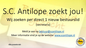 Antilope zoekt jou!